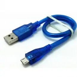Cablu Albastru USB Micro 50 cm pentru Placi STM